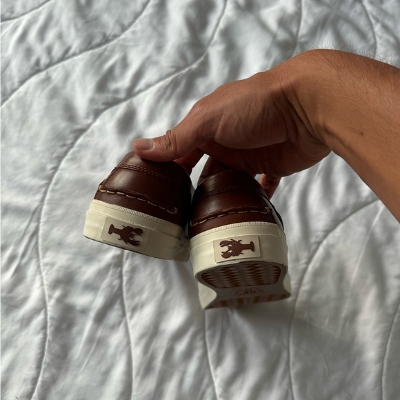 Brand new unused Cole Haan brown leather shoes / loafers / boat shoes - Picture 2 of 5